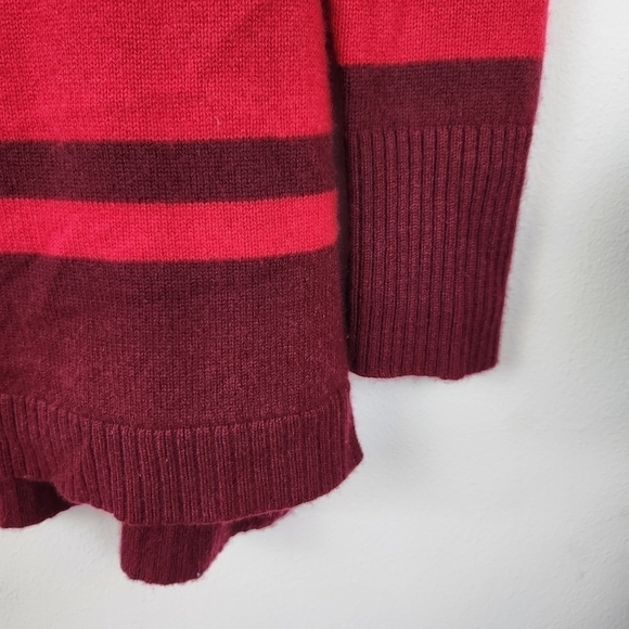 Athleta 100% Cashmere striped Pullover Sweater Size Small - Picture 7 of 7